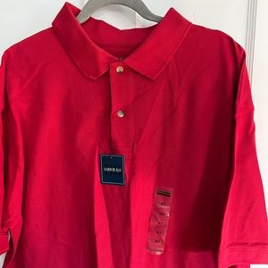 NWT Harbor Bay Men's XL Tall red polo shirt